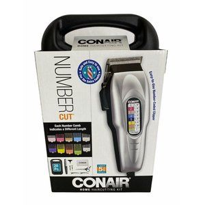 CONAIR NUMBER CUT Color Coded 20 Piece Home Haircutting Kit HAIR CLIPPER NEW NIB